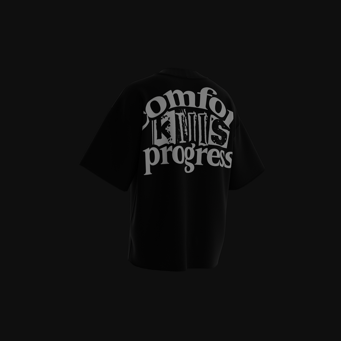 COMFORT KILLS PROGRESS T SHIRT BLACK