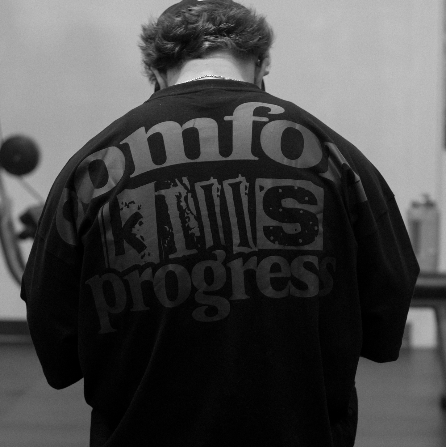 COMFORT KILLS PROGRESS T SHIRT BLACK